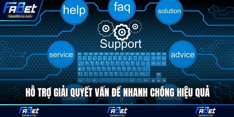 Hỗ trợ giải quyết vấn đề nhanh chóng hiệu quả