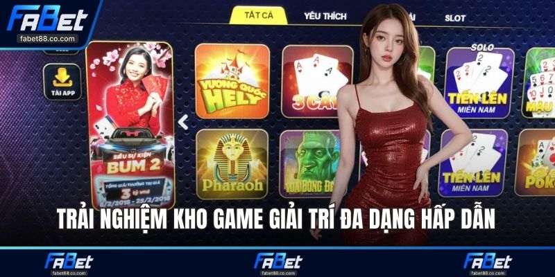 Trải nghiệm kho game giải trí đa dạng hấp dẫn 